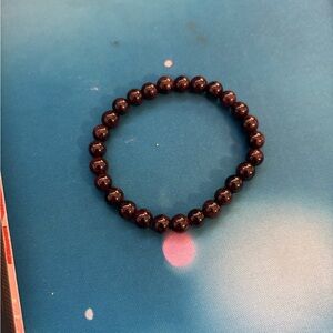 Elegant Deep Brown Beaded Bracelet